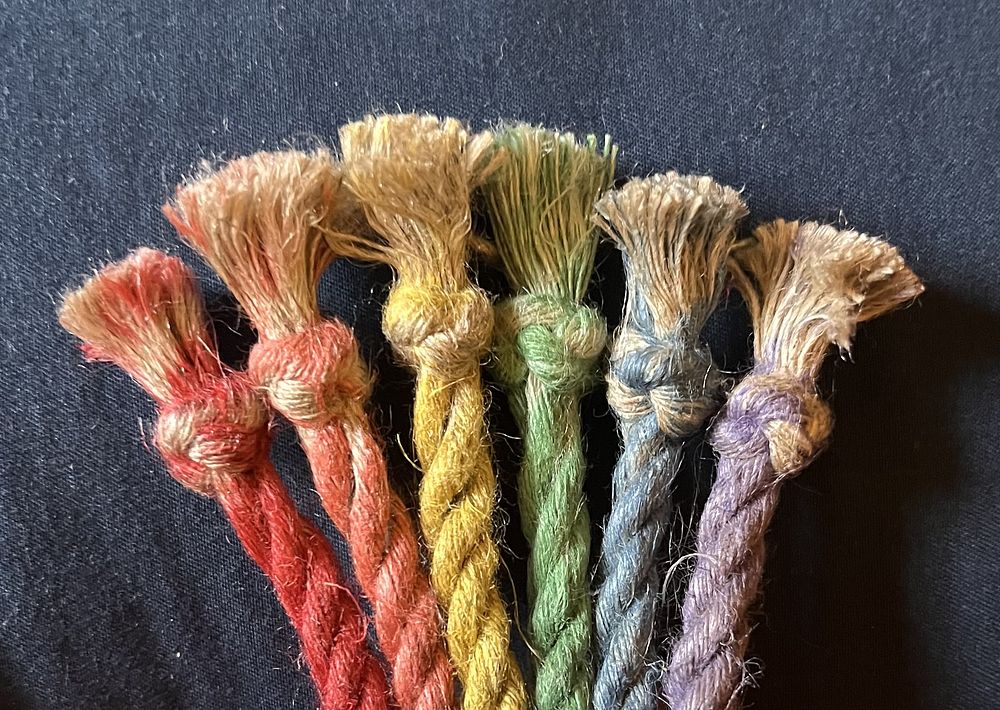 Rainbow rope ends